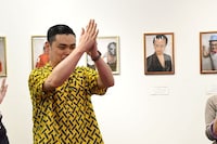 巨大ギンモ完成を喜ぶななまがり初瀬