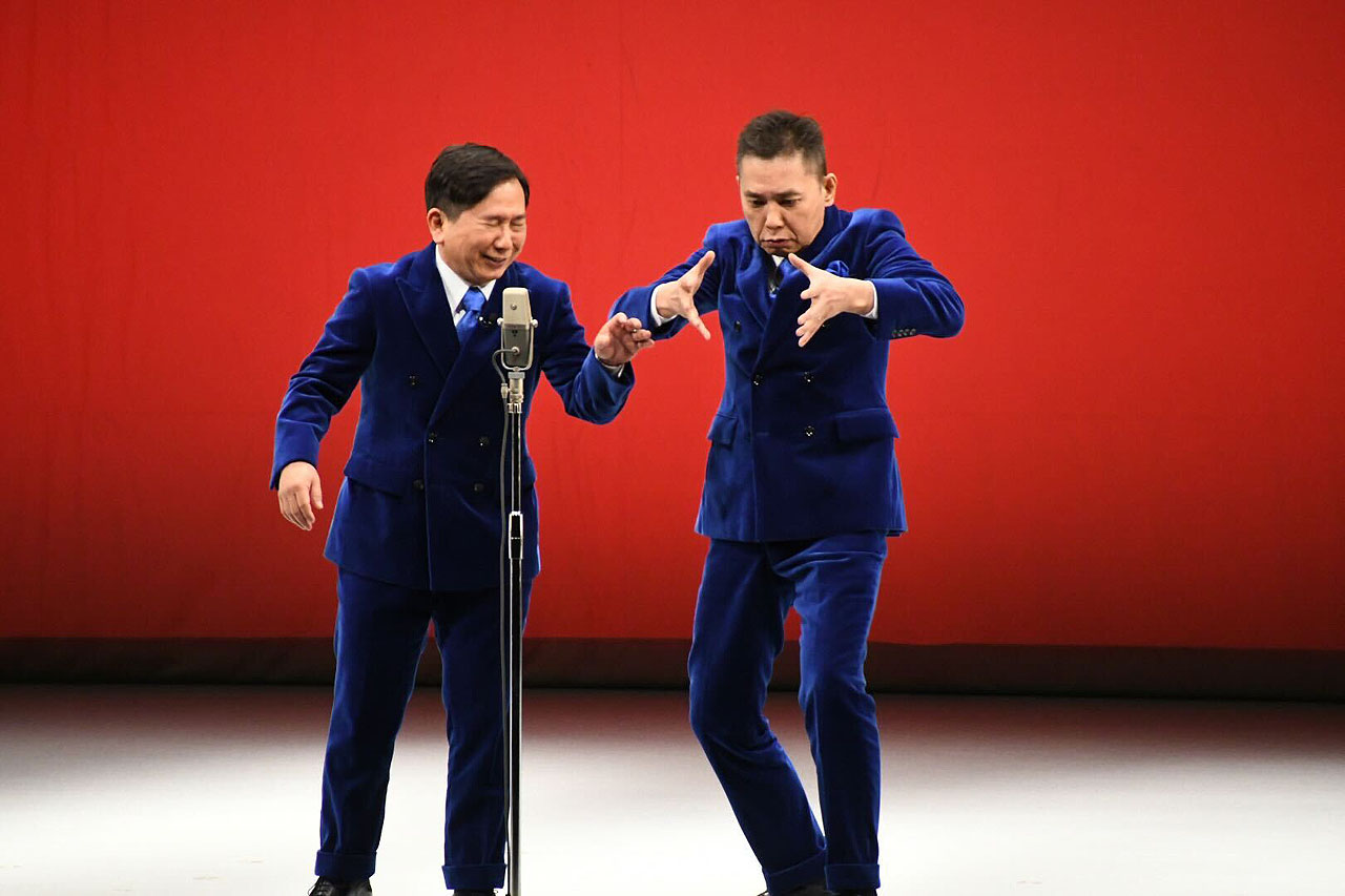 爆笑問題。気に入ったボケを何回もやる太田（右）