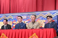 左からザ・プラン9・お～い！久馬、ガクテンソク奥田、モンスターエンジン西森、兵動大樹