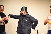 パーマンになりきり、「これ世界に持っていこう！」と言う篠宮