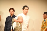漫才を展開するや団・ロングサイズ伊藤と素晴らしき人生・りょうちゃん