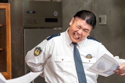 蛙亭・中野扮する交通課警察官・徳大寺玲央
