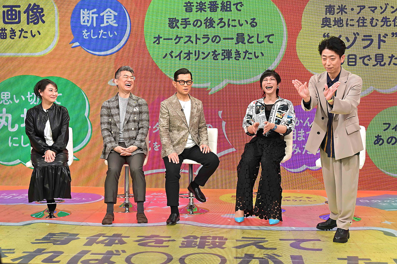 やりたいことを語るフットボールアワー後藤（右）