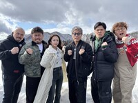 「田村淳のTHE下剋上 “じゃない県”からの挑戦状」に出演する（左から）鬼越トマホーク、みりちゃむ、田村淳、マユリカ