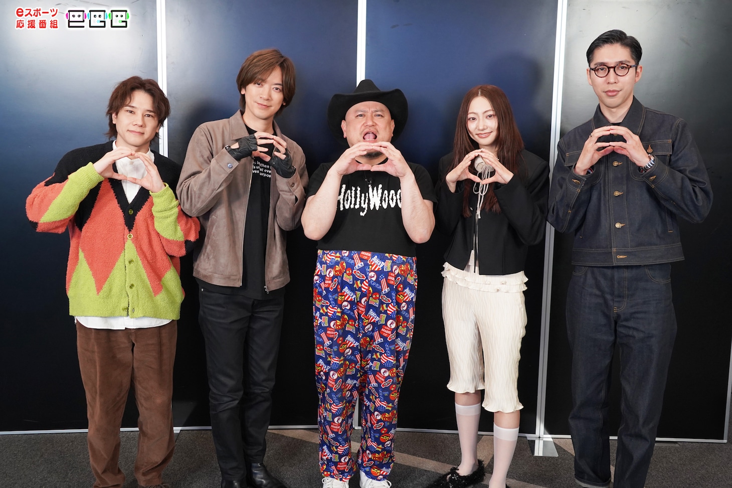 左から五関晃一、DAIGO、ハリウッドザコシショウ、武田玲奈、岸大河