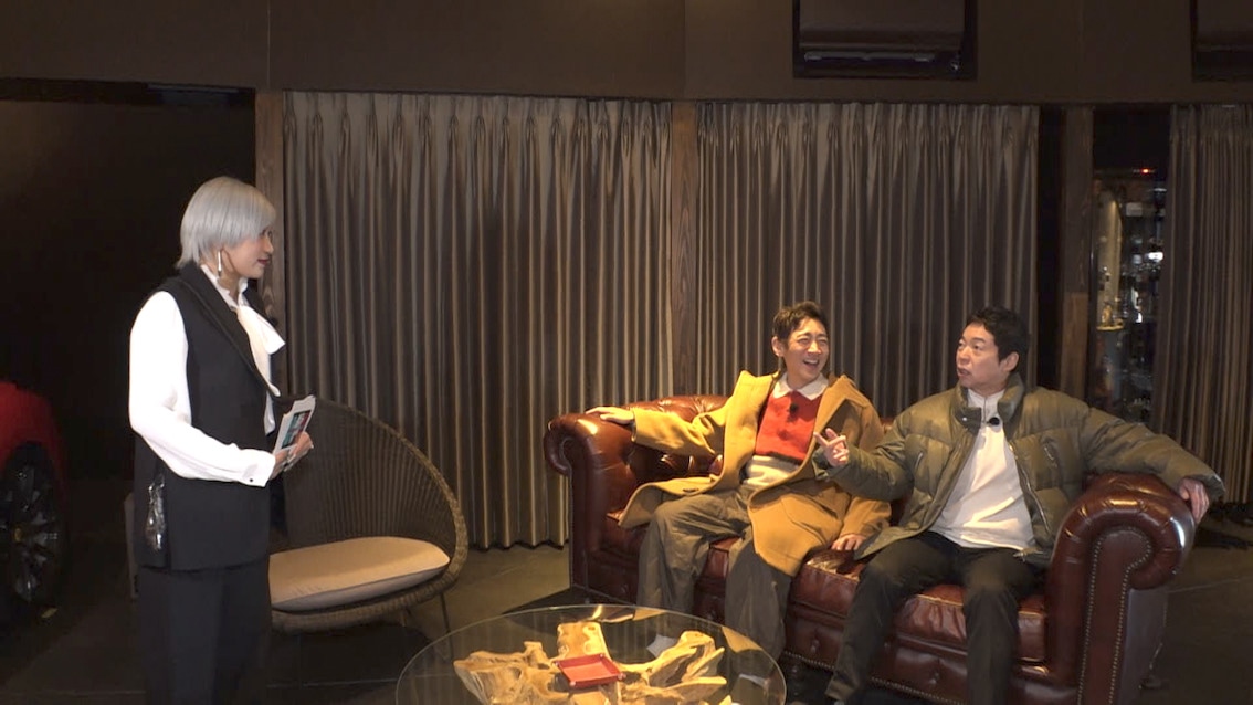 左から、ぱーてぃーちゃん信子、小泉孝太郎、今田耕司