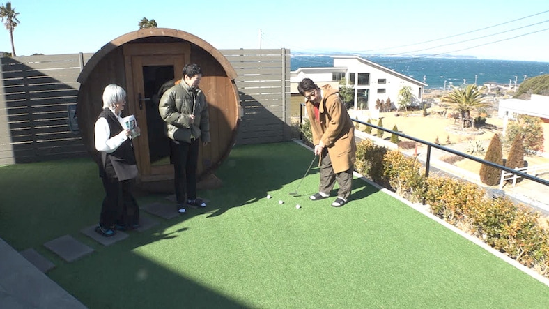 左から、ぱーてぃーちゃん信子、今田耕司、小泉孝太郎