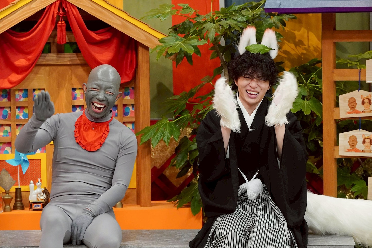 小峠地蔵とお狐風磨