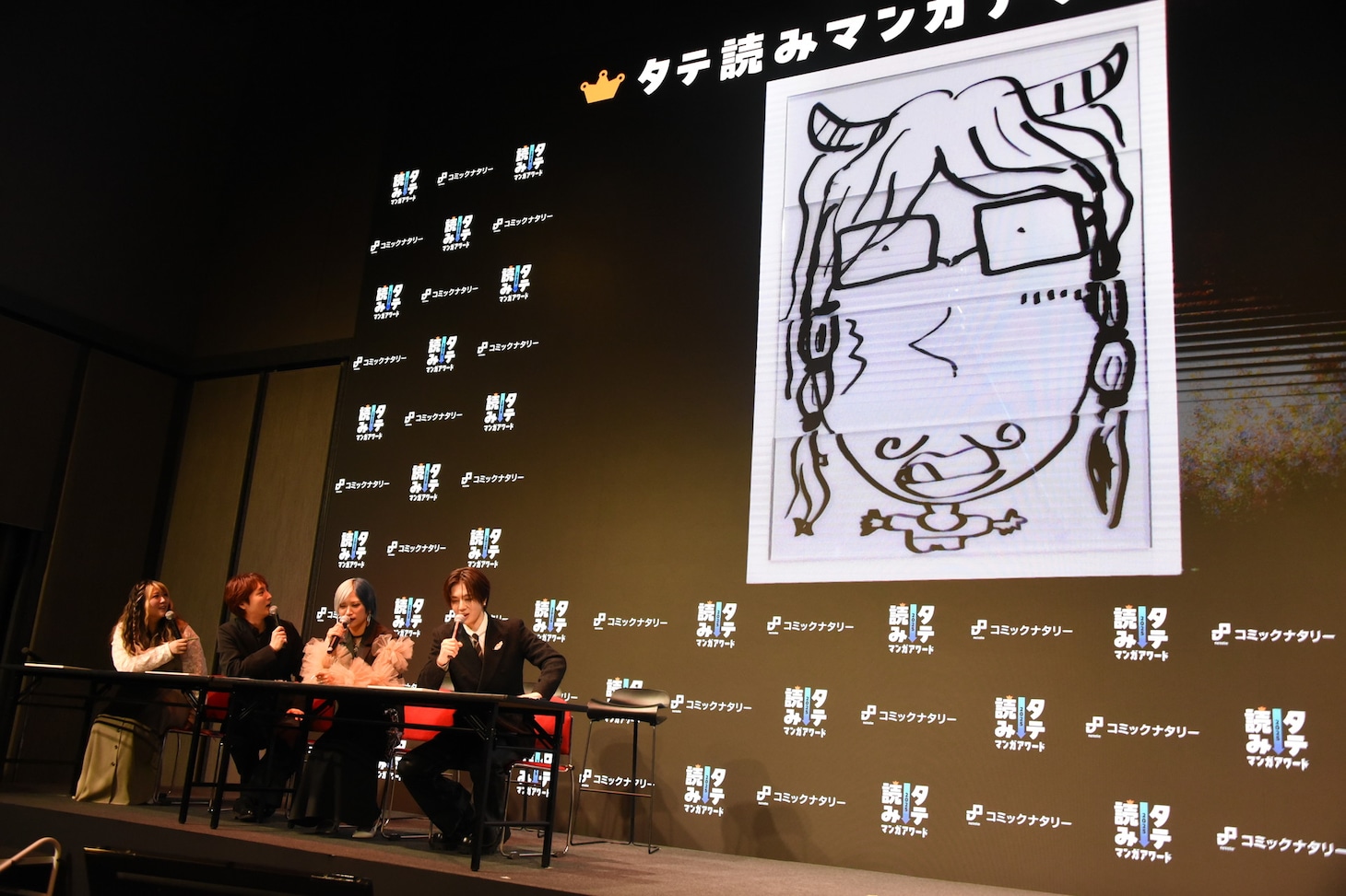 ぱーてぃーちゃんと佐野雄大が分担して描いたイラスト