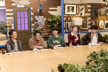 「これ余談なんですけど…」に出演する（左から）ブラックマヨネーズ吉田、ドランクドラゴン鈴木、ダウ90000蓮見、ゆうちゃみ、インパルス板倉