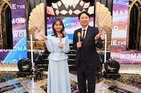 左から、井上清華アナ、有吉弘行
