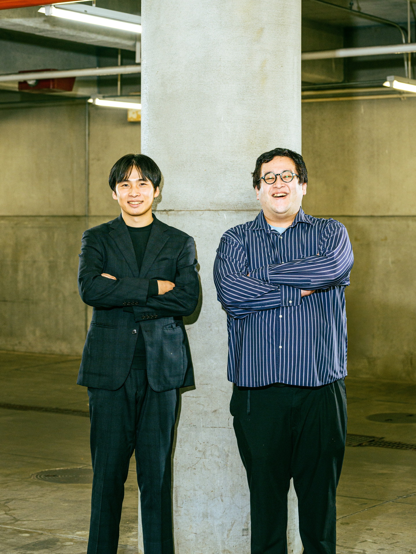 左から坂井風太氏、春とヒコーキぐんぴぃ ©平松市聖