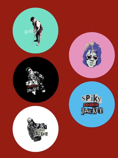 野性爆弾くっきー！がデザインしたオリジナル缶バッジ