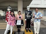 「ハイヒールと 行けば都の宮古島！宮古ブルーで感動ブルブル！ツアー！」に出演する（左から）ハイヒール、藤崎マーケット田崎