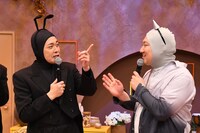 ロングコートダディ兎（右）がお笑いの世界を目指すきっかけが「リチャードホール」だった話をもう少し早く聞きたかったくりぃむしちゅー有田（左）