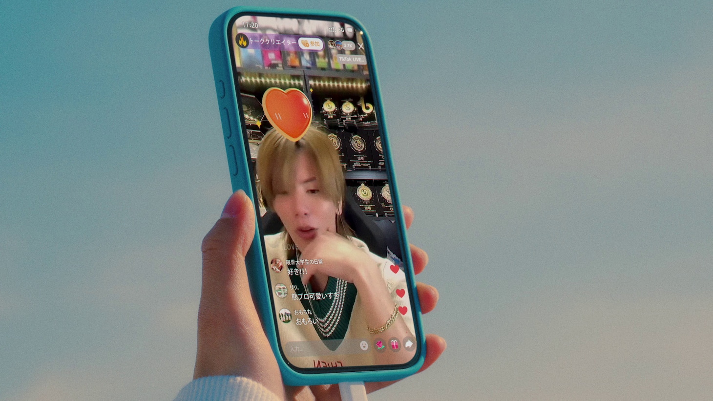 紅しょうが・熊元プロレスとあのが出演する「TikTok LIVE」のテレビCM「リアルフレンズ・トーク」シリーズの「トーク」編より