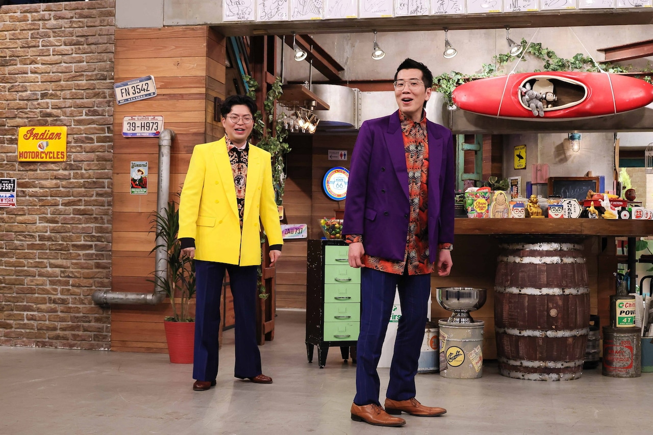 新喜劇のワンシーンを再現するヤーレンズ