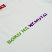 「BOKU HA NEMUTAI」Tシャツ