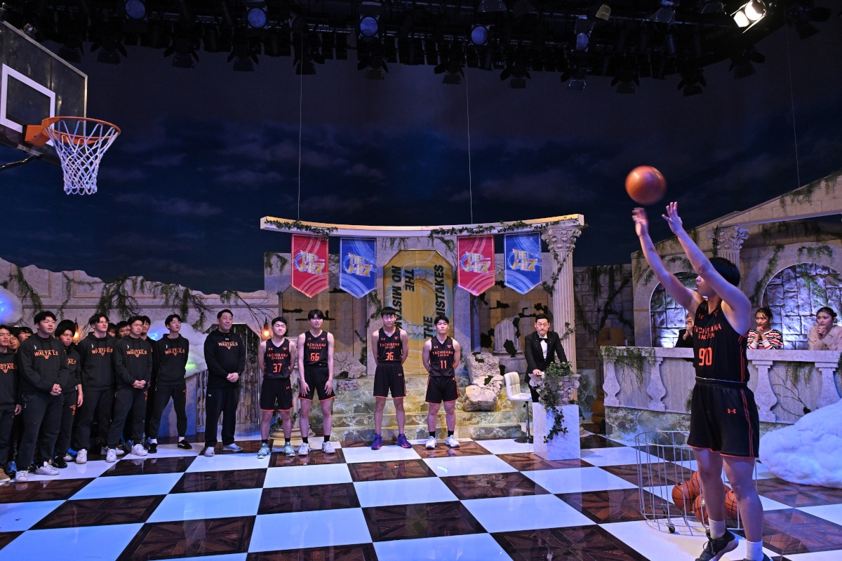 「フリースロー」の挑戦の様子