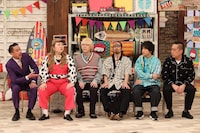 「お笑い向上委員会」に出演する（左から）マリーマリー、真空ジェシカ、エバース