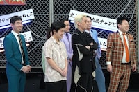 「コンビ対抗！フリースタイル口喧嘩バトルトーナメント」に挑戦する豆鉄砲ら