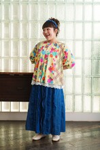 柳原可奈子が手がけるブランド「ハレテネ」から全4型発売　柄の着想は“ちぎり絵”