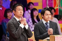 「クイズ！あなたは小学5年生より賢いの？賞金1000万円SP」に解答者として参加する（左から）ロザン宇治原、伊沢拓司