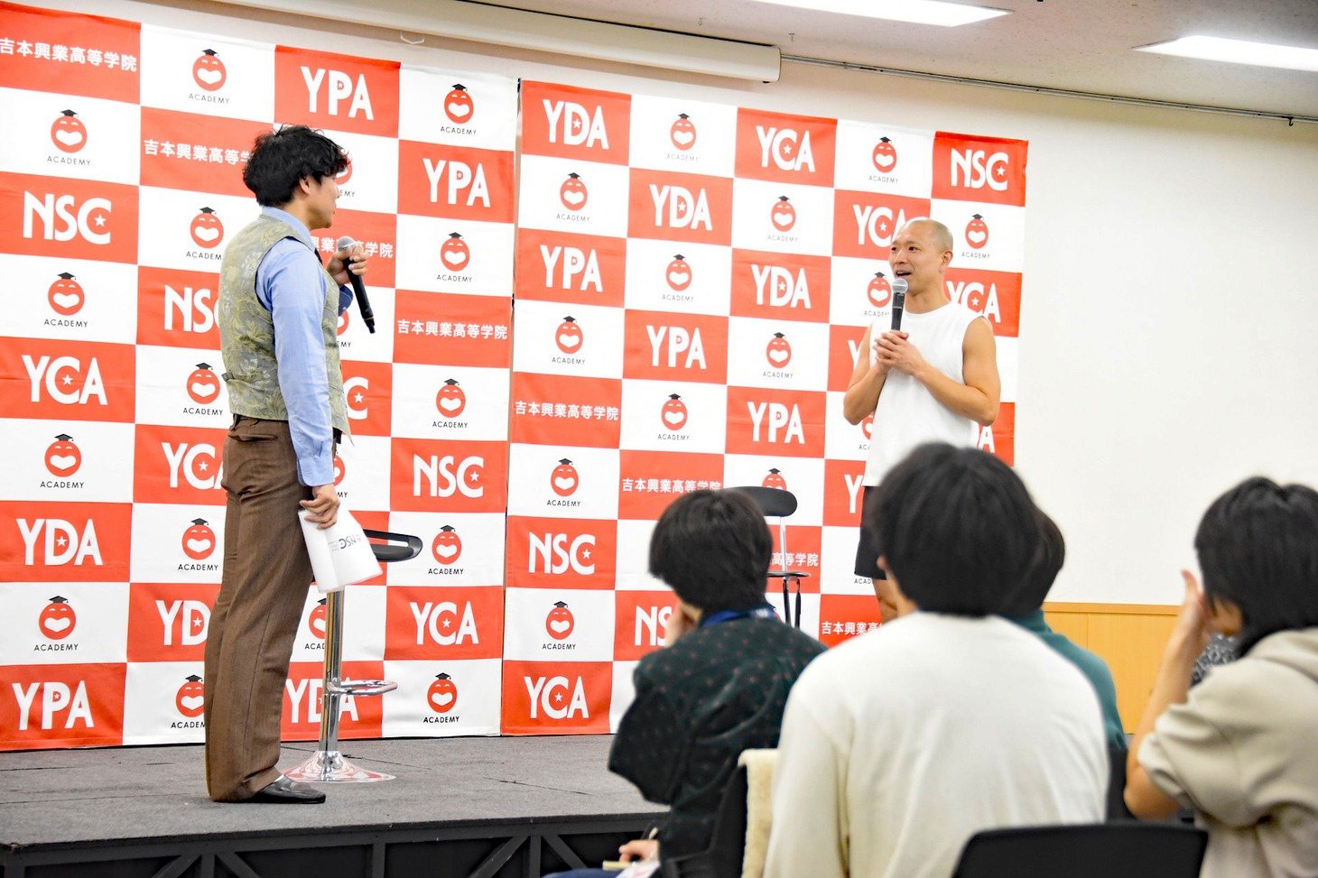 今井らいぱちによる特別授業の様子