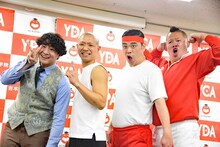 左から田津原理音、今井らいぱち、ななまがり初瀬、しんや