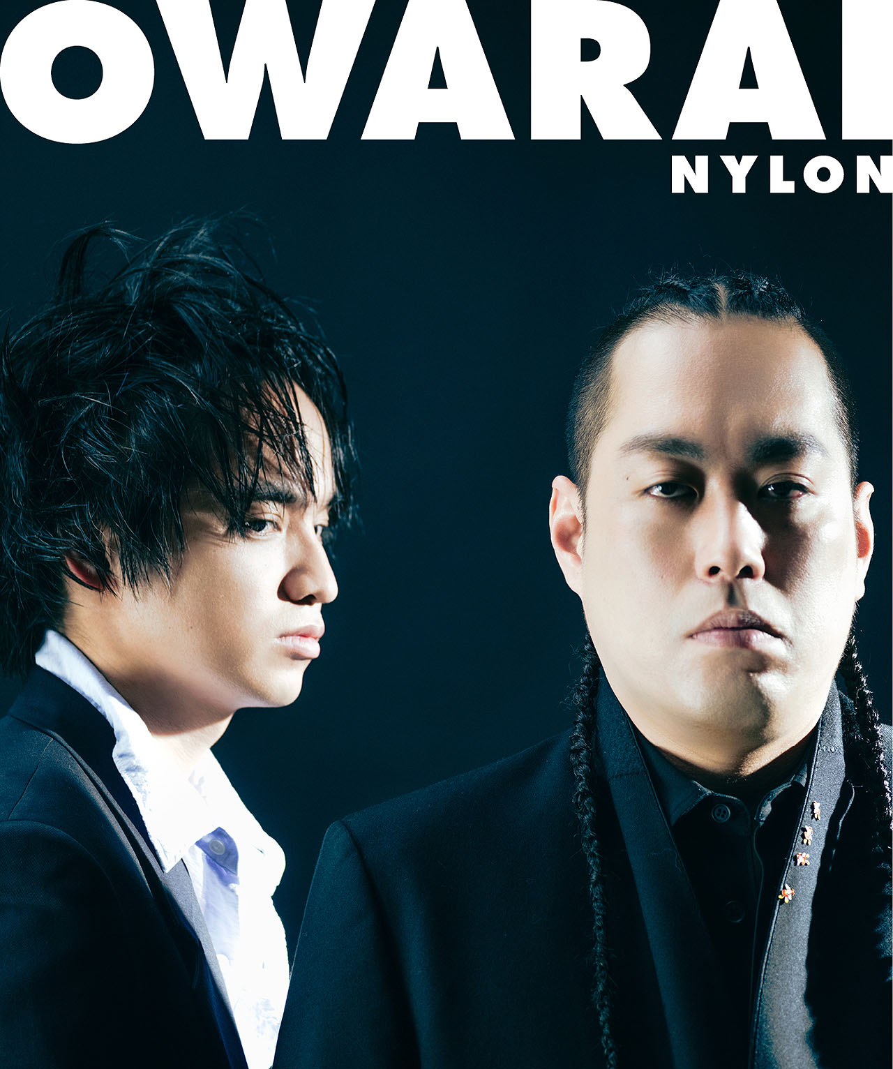 エバースが飾る「OWARAI NYLON 03」裏表紙 ©NYLON JAPAN（デザインは変更になる場合あり）