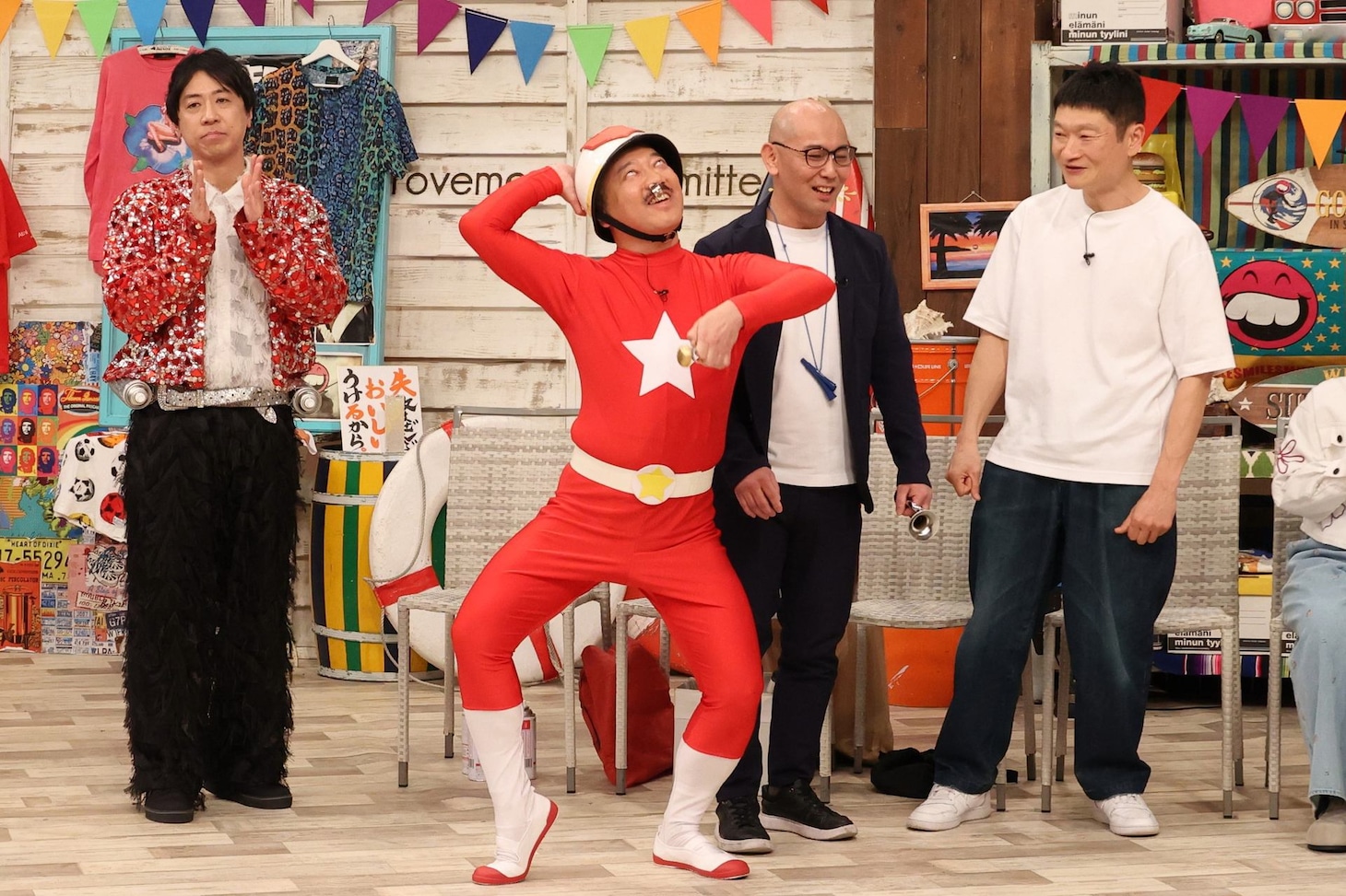 左から、スカチャン・ヤジマリー。、5GAP、ザブングル加藤