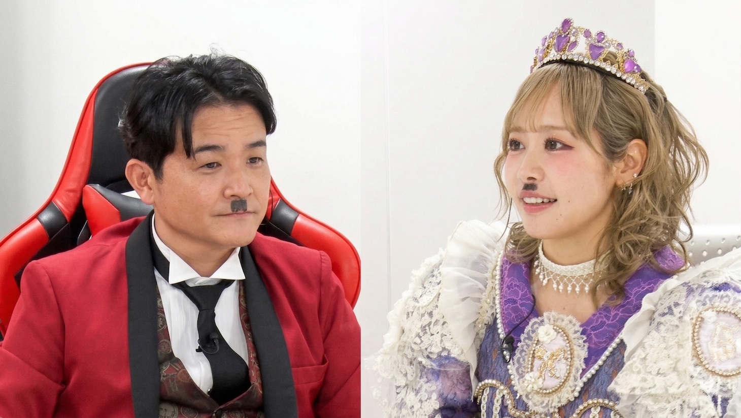 千鳥ノブと仲川瑠夏（FRUITS ZIPPER）