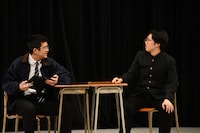 「THE BEST OF MANGEKI 2026」でネタを披露するシカノシンプ