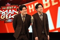 「THE BEST OF MANGEKI 2026」でネタを披露するダイタク