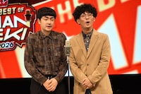 「THE BEST OF MANGEKI 2026」でネタを披露するたくろう