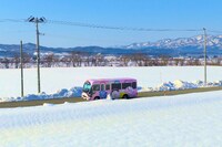 バナナマン日村運転「ひむバス」が新潟県関川村「七ヶ谷雪ほたる」まで臨時運行！雪像作りも