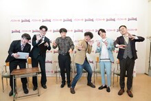 「ハイスクールマンザイ2026」概要発表生配信に出演しためぞん、たくろう、ドンデコルテ（写真提供：吉本興業）