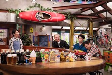 左からNON STYLE石田、フットボールアワー、ナインティナイン岡村