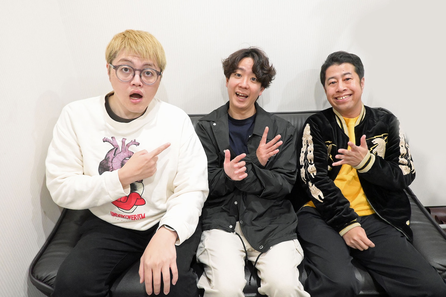 左から構成作家・飯塚大悟、ドンデコルテ小橋、ウエストランド井口