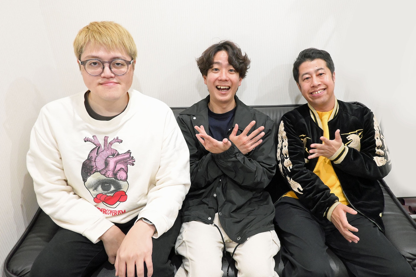 左から構成作家・飯塚大悟、ドンデコルテ小橋、ウエストランド井口