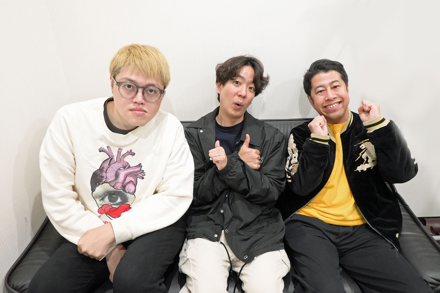 左から構成作家・飯塚大悟、ドンデコルテ小橋、ウエストランド井口