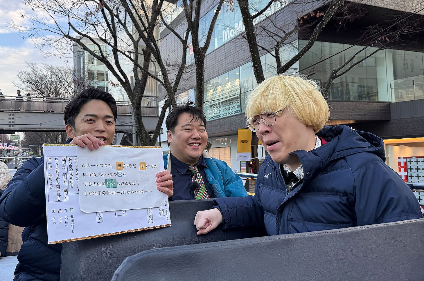 しらスタ（おしら）のレッスンを受ける真空ジェシカ・ガク。MCはラランド・ニシダ