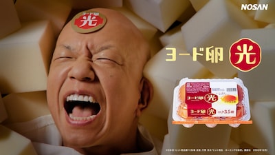 「ヨード卵・光 ストレートトーク」編のワンシーン