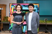 「浜田雅功とアスリート幸福論」に出演するヒロド歩美とダウンタウン浜田雅功