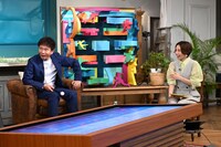 「浜田雅功とアスリート幸福論」に出演するダウンタウン浜田雅功とヒロド歩美