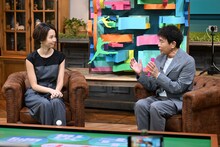 「浜田雅功とアスリート幸福論」に出演するダウンタウン浜田雅功とヒロド歩美