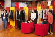 「いらない服ピッタリ売ってゴチになります」に挑戦する河合郁人、大沢あかね、村重杏奈、ナインティナイン岡村