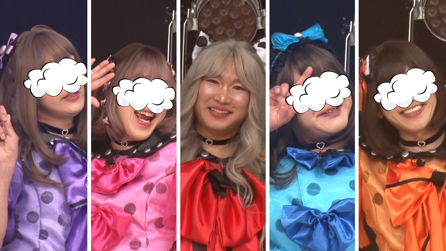 「かまいガチ」の「アイドルデビューしたいねん！」に出演する、かまいたち山内（中央）ら