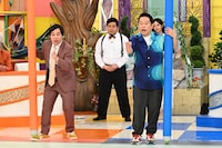 霜降り明星せいや、ダイアン津田、令和ロマン・ケムリ（中央）