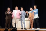 ママタルト＆ひつじねいりと4番勝負を行うことになったトンツカタン森本（写真提供：テレビ朝日）